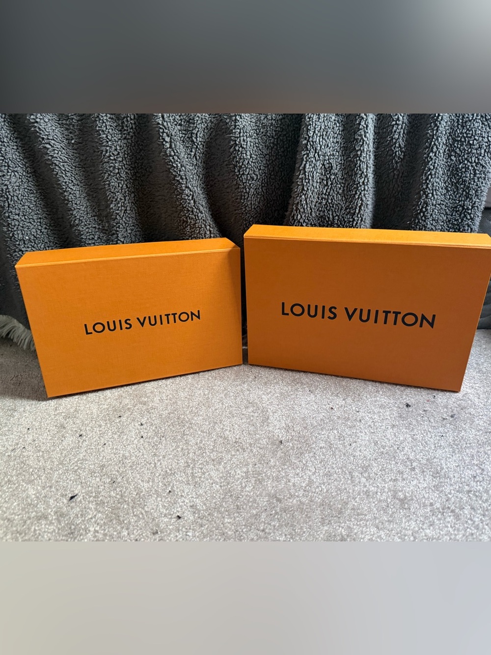 Louis Vuitton Signature Orange Boxes - Set of 2